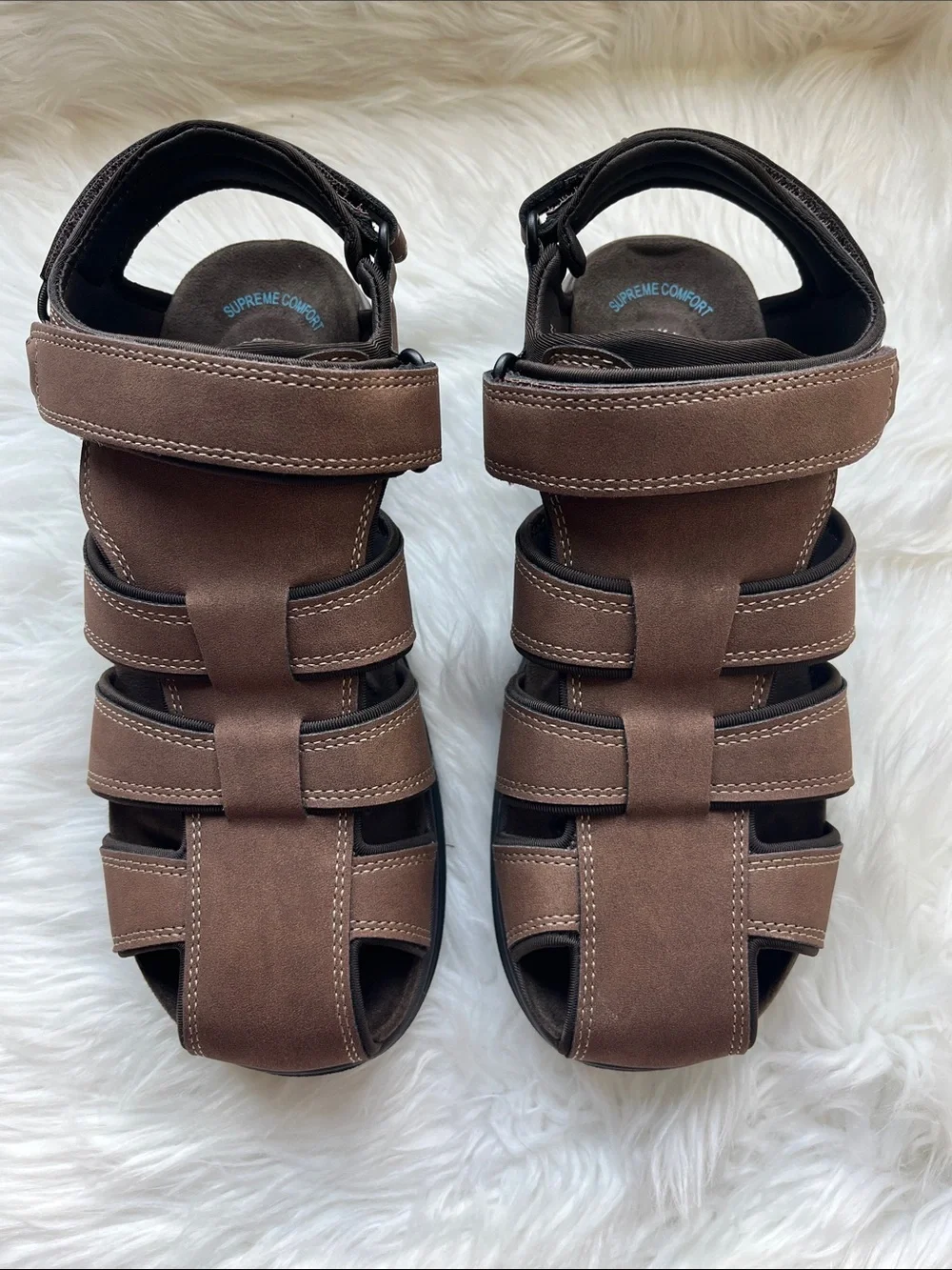 🆕 Dockers Men’s Sandals Byrd Outdoor Sport Fisherman Size 10W Dark Tan